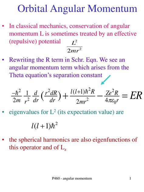angular momentum in lowest orbital.